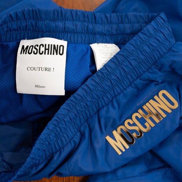 Moschino Other - MOSCHINO Nylon Blue Track Pants (Full Tracksuit Available!)